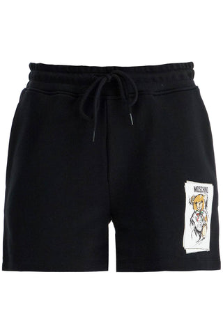 teddy bear sports shorts V0331 5528 MULTI BLACK