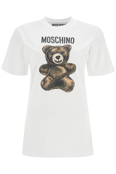 moschino teddy bear print t V0709 0541 MULTI WHITE