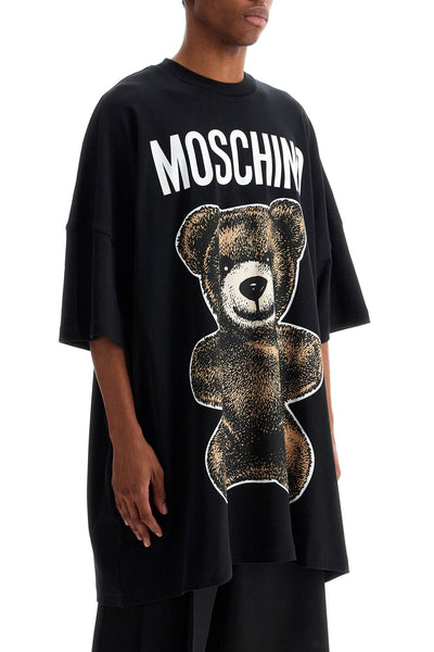 moschino teddy bear print maxi t V0712 0244 MULTI BLACK