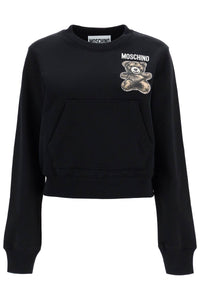 MOSCHINO moschino teddy bear crewneck V1703 0528 MULTI BLACK | Italystation.com - Shop Now at italystation.com