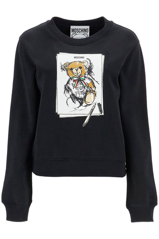 teddy bear sweatshirt V1707 5528 MULTI BLACK