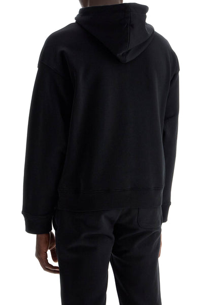 hooded sweatshirt with drawn V1725 7028 MULTI BLACK