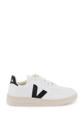 v-10 leather sneakers VX0702901A WHITE BLACK