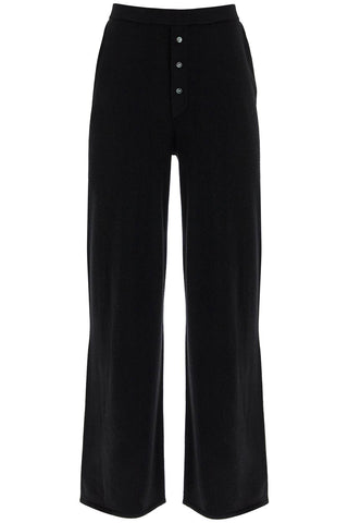 cashmere yarn pants for men and W10210JL BLACK