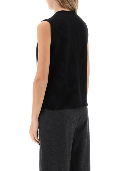 layer up cashmere vest W10310RM BLACK