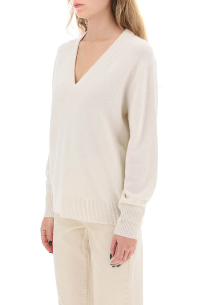 the v cashmere sweater W10910JL CREAM