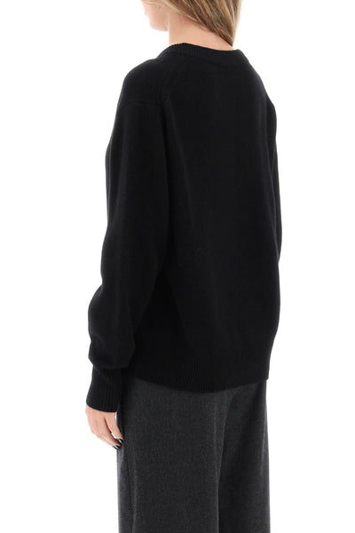 the v cashmere sweater W10910JL BLACK