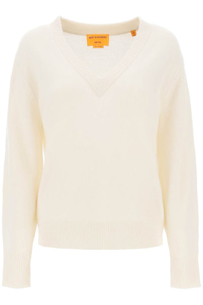 the v cashmere sweater W10910JL CREAM