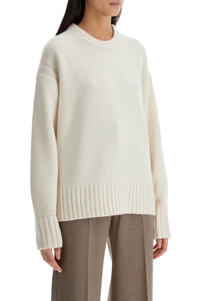 crew-neck sweater in cashmere W10910RH CREAM