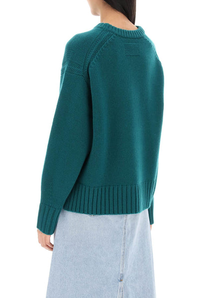 crew-neck sweater in cashmere W10910RH FOREST