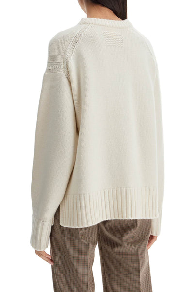 crew-neck sweater in cashmere W10910RH CREAM