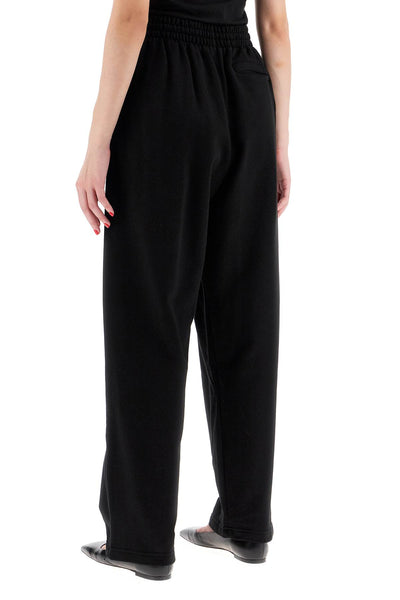 wide leg joggers for comfortable W2049R09 BLACK