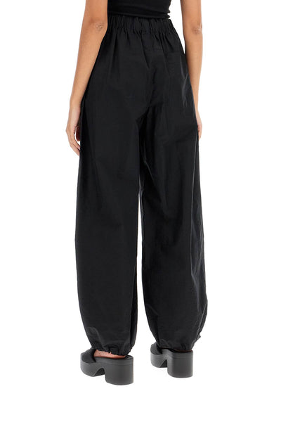 parachute poplin pants W2205R17 BLACK