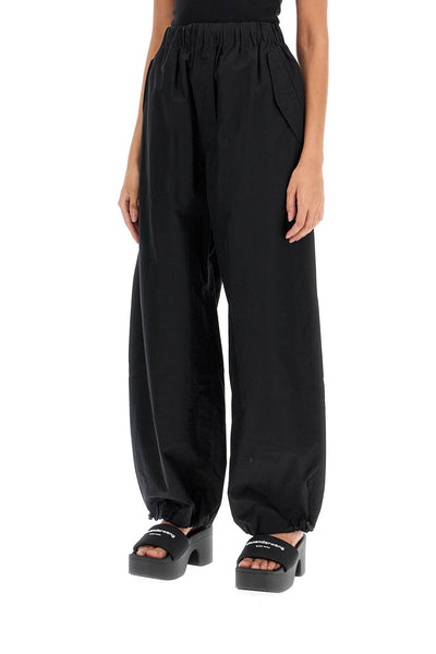 parachute poplin pants W2205R17 BLACK