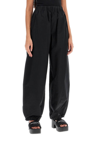 parachute poplin pants W2205R17 BLACK