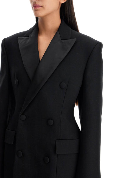 double-breasted blazer dress W4053R14 BLACK