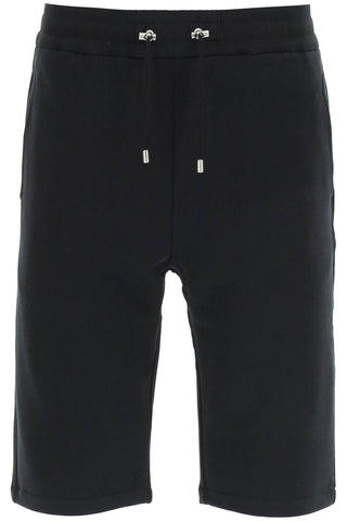 sweatshorts with flocked logo BH1OA003BB04 NOIR BLANC