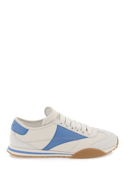 leather sonney sneakers WK005R DUSTYWHITE BLUE KISS