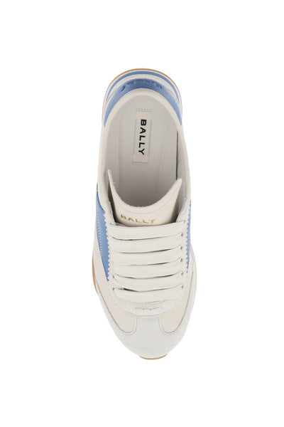 leather sonney sneakers WK005R DUSTYWHITE BLUE KISS