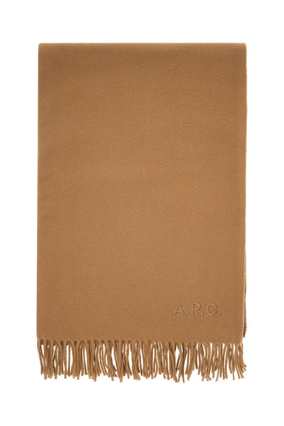 alix brodée wool scarf WOAFE M15170 CAMEL