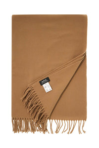 alix brod��e wool scarf WOAFE M15170 CAMEL | Italystation.com