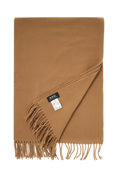 alix brodée wool scarf WOAFE M15170 CAMEL