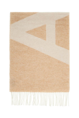 'malo' wool-blend scarf WOAOV M15176 CAMEL