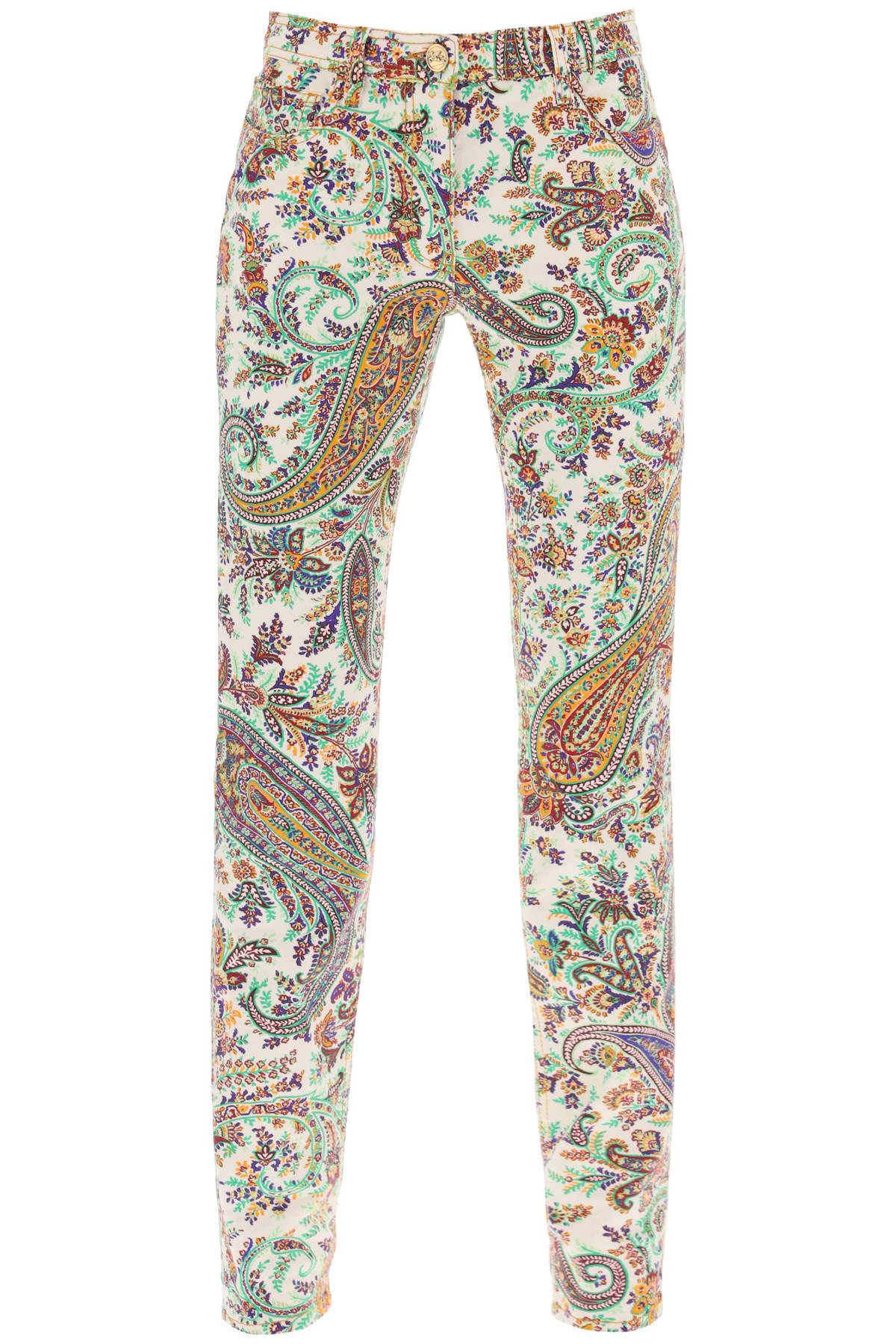 paisley patterned jeans WRNB0003 AK031 STAMPA FDO BIANCO