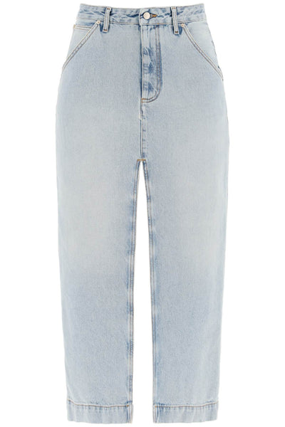 erika's denim midi skirt in WSK02 DBL01W069 LIL LIGHT