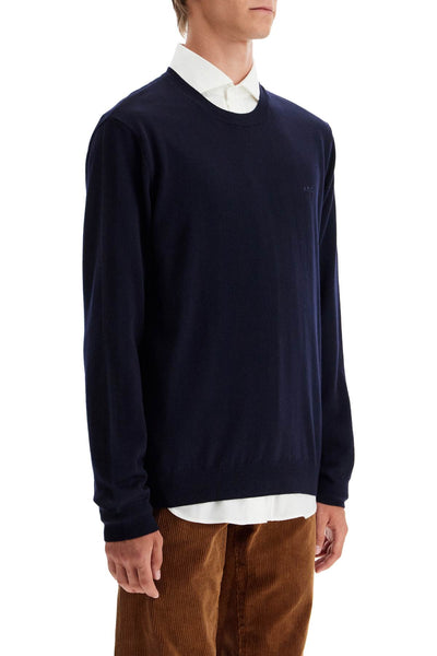 wool crewneck pullover WVAWM H23285 DARK NAVY