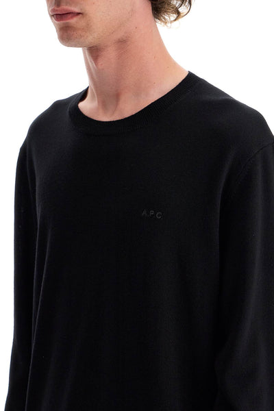 wool crewneck pullover WVAWM H23285 NOIR