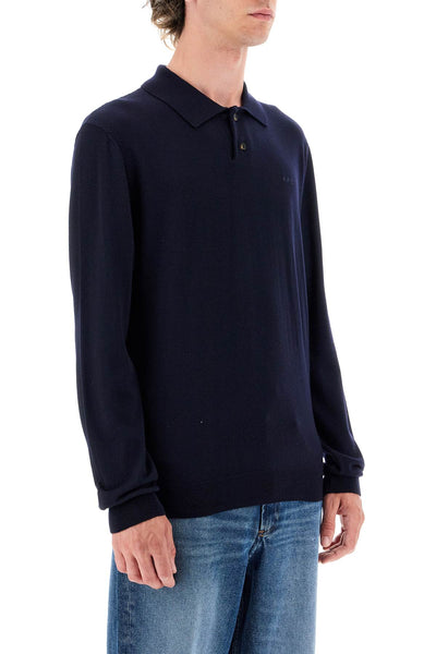 jacob wool pullover polo sweater WVAWM H23324 DARK NAVY