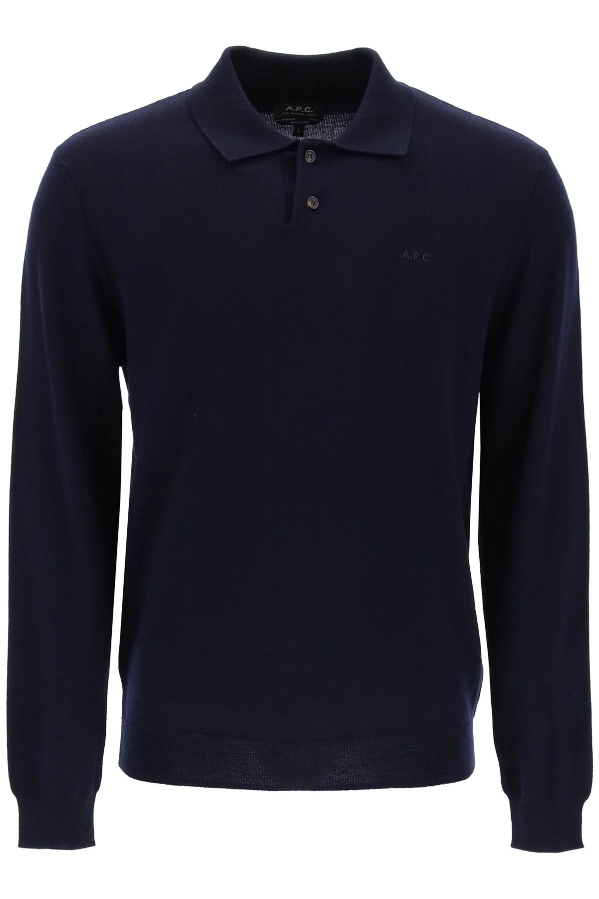 jacob wool pullover polo sweater WVAWM H23324 DARK NAVY