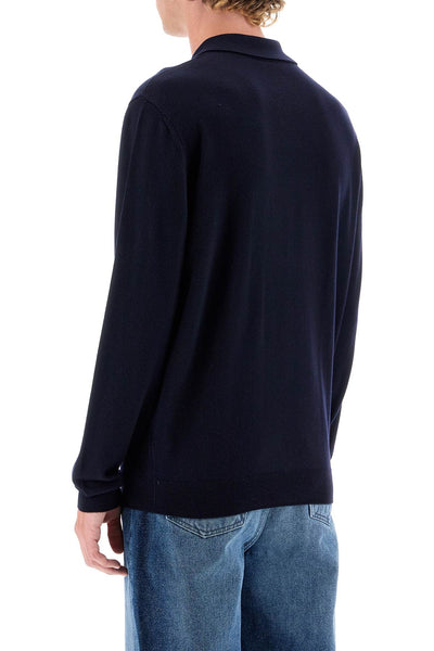 jacob wool pullover polo sweater WVAWM H23324 DARK NAVY