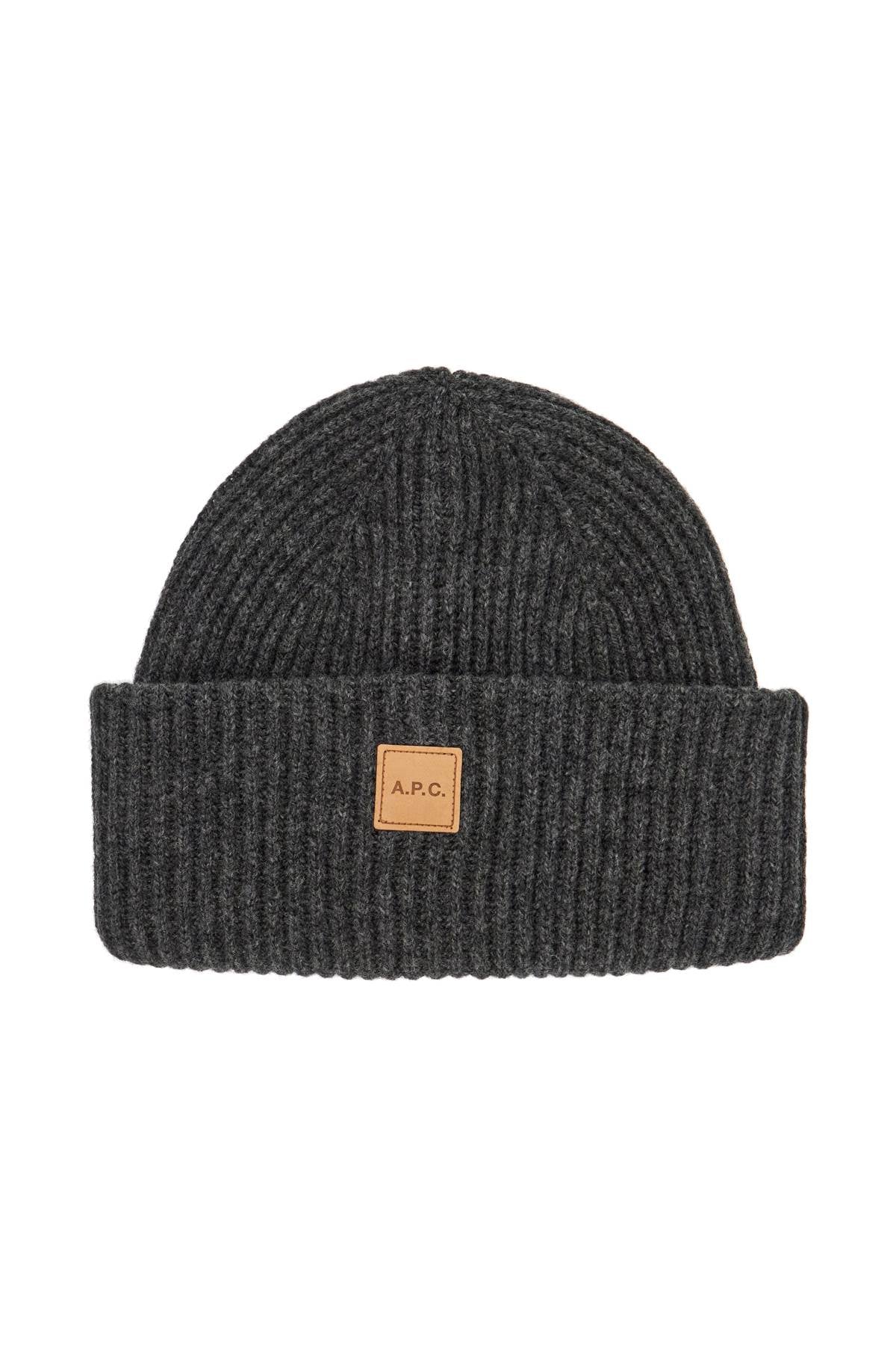 michelle wool and cashmere beanie hat WVBBR M25075 ANTRHACITE CHINE