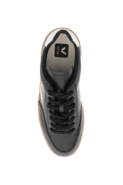 leather v-12 sneakers XD0203638A BLACK WHITE DUNE