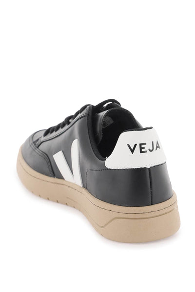 leather v-12 sneakers XD0203638A BLACK WHITE DUNE
