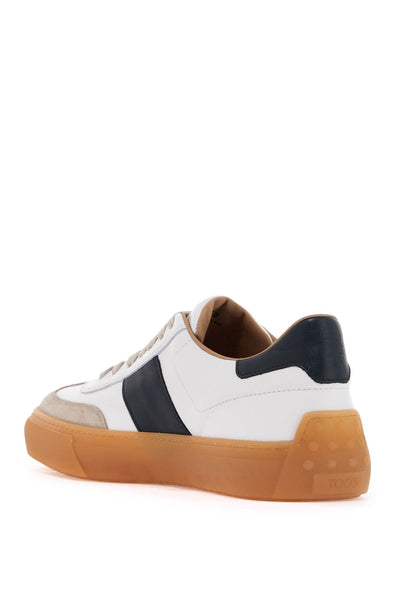 leather sneakers for everyday XXM03E0GC50OXQ C006(MASTICE)+B001(BIANCO)+T813(DEEP)