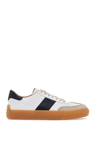 leather sneakers for everyday XXM03E0GC50OXQ C006(MASTICE)+B001(BIANCO)+T813(DEEP)