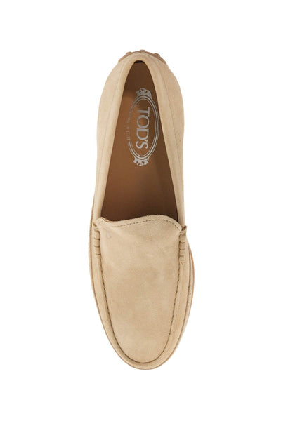 beige woven leather slip-on loafers with rubber sole XXM0TV0AJ30RE0 NATURALE CHIARO