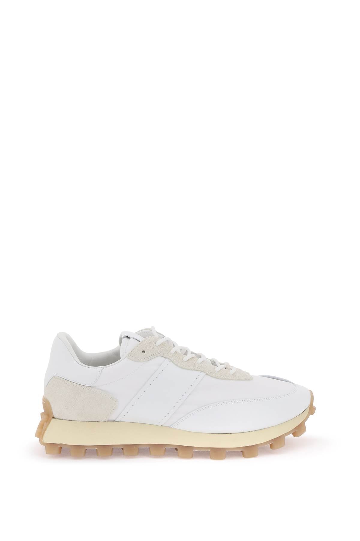 leather and fabric 1t sneakers XXM25K0FL90RJ9 BIANCO BIANCO LANA