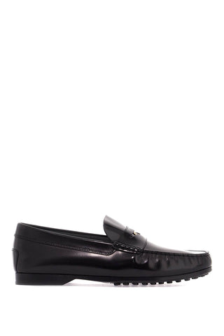 brushed leather loafers with penny detail XXM31L0IM20AKT NERO