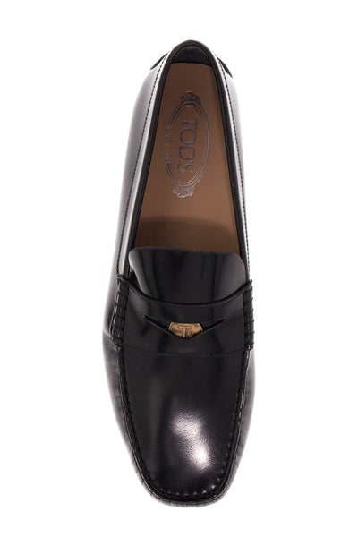 brushed leather loafers with penny detail XXM31L0IM20AKT NERO