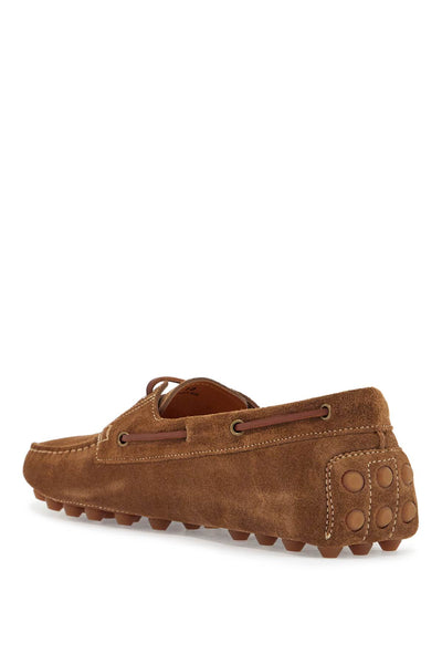 light walnut leather driving moccasin made in italy XXM52K05300RE0 NOCE CHIARO | Italystation.com