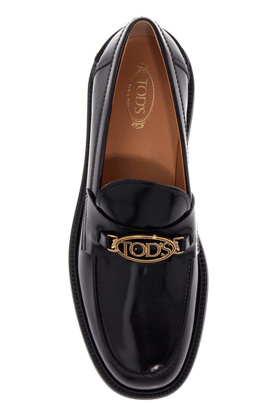 metal logo loafers with metal detailing XXW20L0IM70SHA NERO