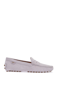 TOD'S light grey suede leather driving moccasin XXW22L00010RE0 L | Italystation.com - Shop Now at italystation.com