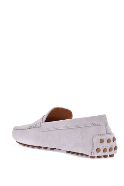 TOD'S light grey suede leather driving moccasin XXW22L00010RE0 L | Italystation.com - Shop Now at italystation.com