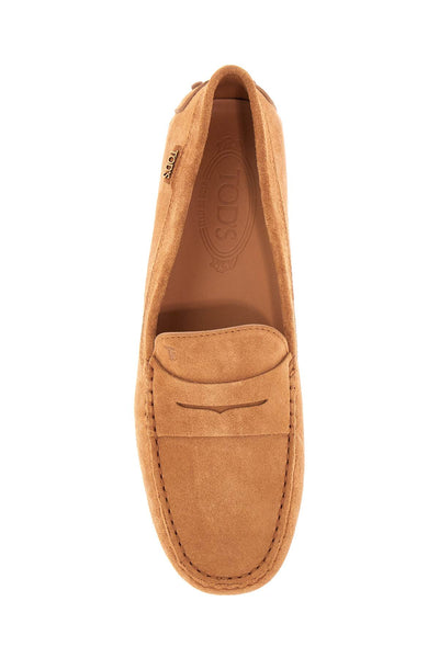 men's suede leather loafers in cognac XXW22L00010RE0 CUOIO