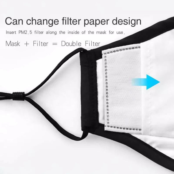 Non Medical Black Lightweight & Comfortable Wear Face Covering with 1 Filter