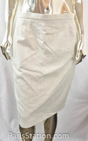Ready to Wear Escada Beige Skirt Size 40 | Italystation.com - Shop Now at italystation.com